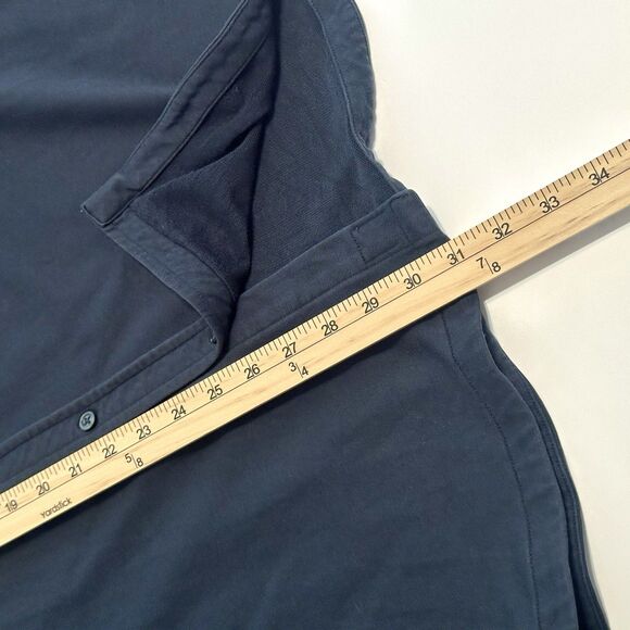 Vuori Shirt Mens Large Boulevard Button Down Collared Jacket Shacket Blue V281 - Picture 4 of 10